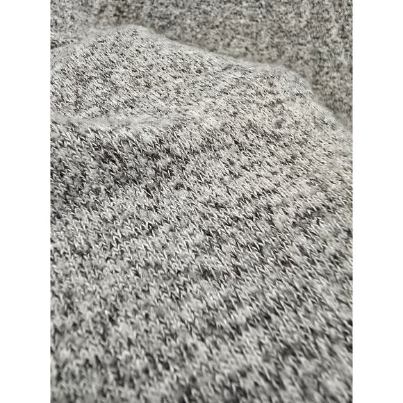 Lucky Brand light gray heathered cowl neck soft sweater drawstring medium - Picture 11 of 11